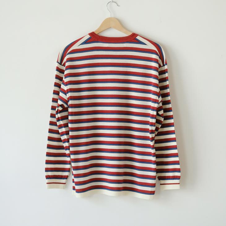 ASEEDONCLOUD ボーダー カットソー SALE セール】ASEEDONCLOUD | Jiyusou border T-shirt (red) トップス