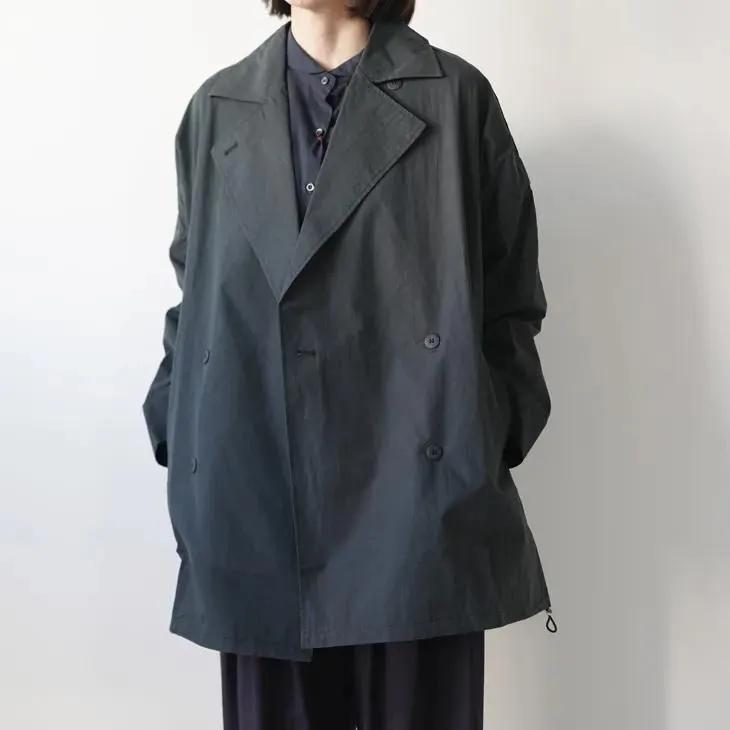 まなつ　FILUM フィルム　リラックスミドルトレンチ FILUM | リラックスミドルトレンチ (black/charcoal) トレンチコート
