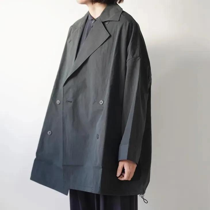 まなつ　FILUM フィルム　リラックスミドルトレンチ FILUM | リラックスミドルトレンチ (black/charcoal) トレンチコート
