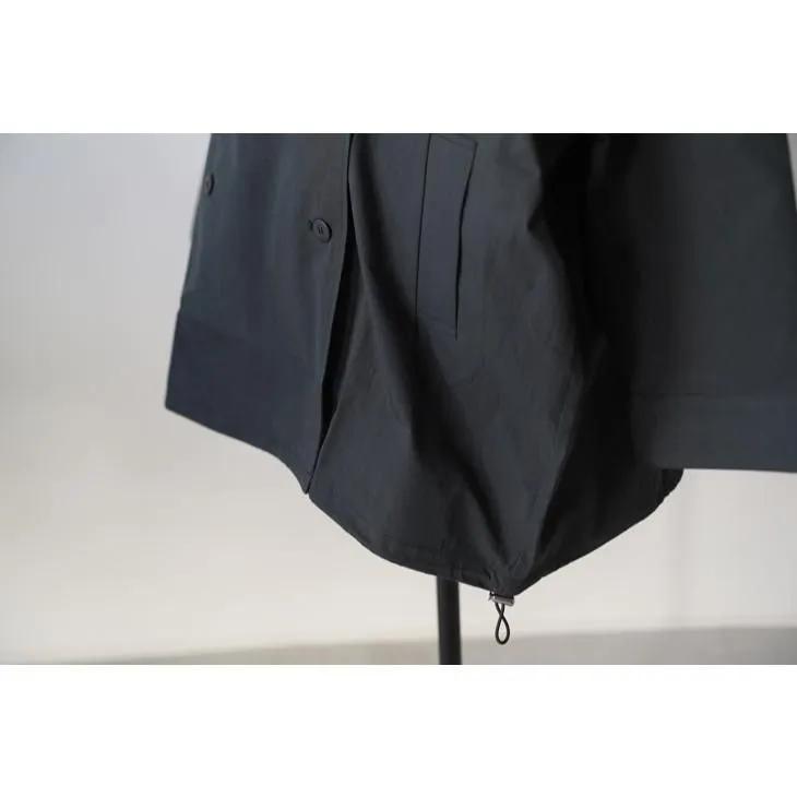 FILUM | リラックスミドルトレンチ (black/charcoal) トレンチコート