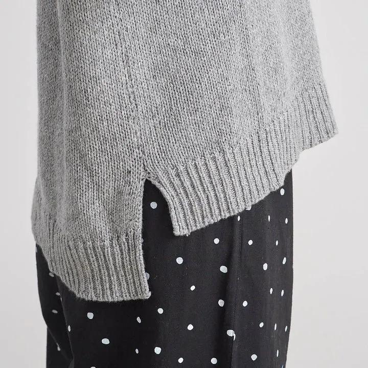 HEAVENLY (ヘブンリー) | COTTON LINEN KNIT PULLOVER (gray) |   トップス プルオーバー｜hafen｜05