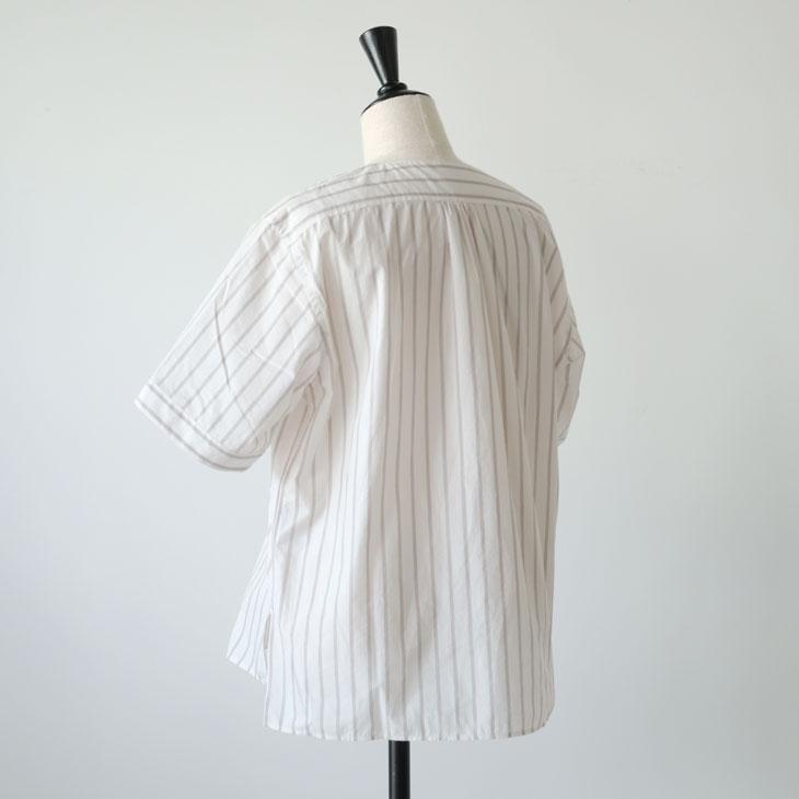 ASEEDONCLOUD | Handwerker short sleeve shirt (off white) S size