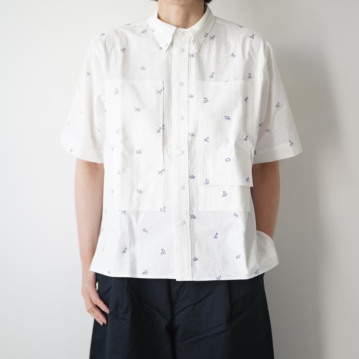 ASEEDONCLOUD シャツ SALE セール】ASEEDONCLOUD | shokuonshitsu workshirt (off white
