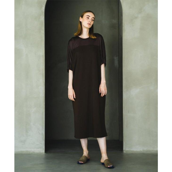【SALE セール】WHYTO. (ホワイト) | SIDE TUCK BUTTON TEE DRESS (brown) ワンピース お洒落 ...