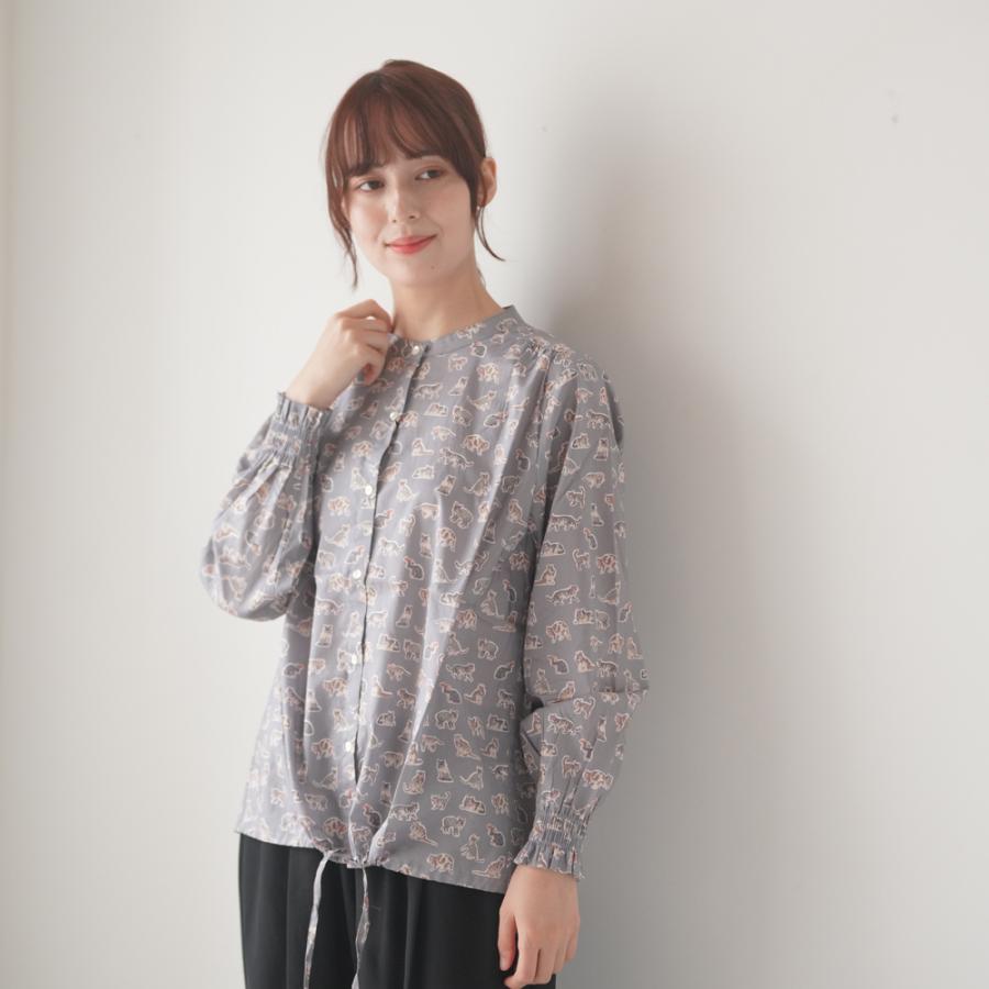 SALE セール】sosotto (ソソット) | LIBERTYPRINT裾ドロストブラウス 
