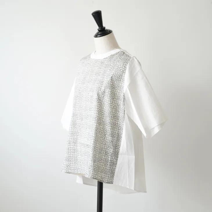 sosotto (ソソット) | 綿麻前身LIBERTY後ろタックブラウス (off white 