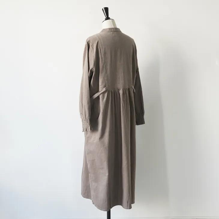新品 細コーデュロイ ワンピース LIBERTY sosotto モカ 【公式通販】