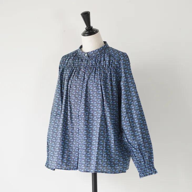 sosotto（ソソット） | LIBERTYタナローン チビ衿シャーリングブラウス