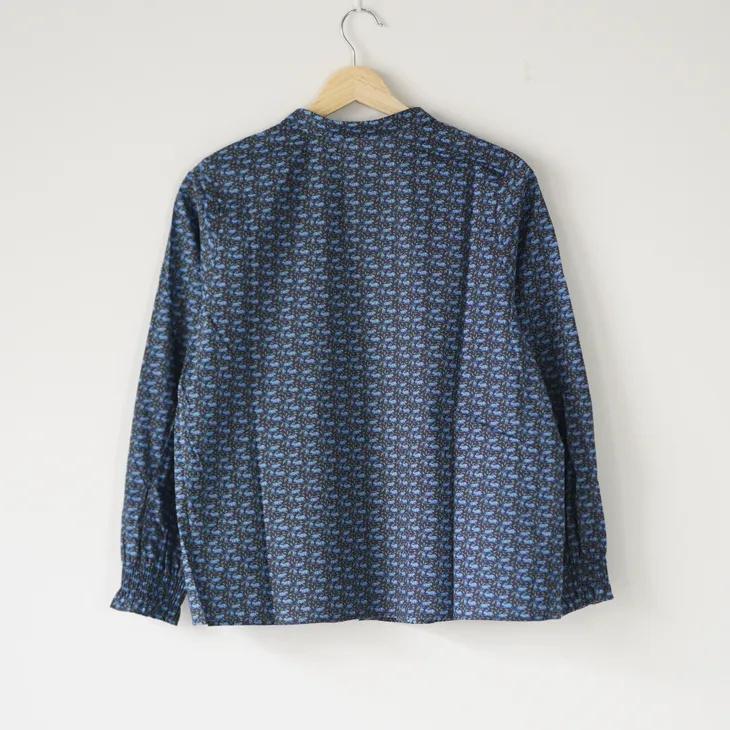 sosotto（ソソット） | LIBERTYタナローン チビ衿シャーリングブラウス