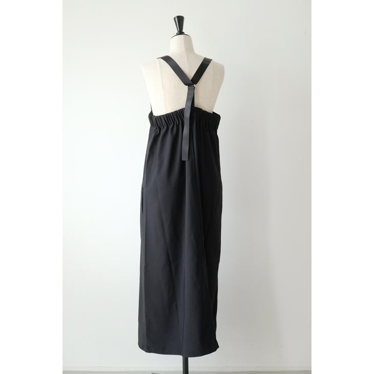 【SALE セール】NARU (ナル) | Reflaxウェザーストレッチ ジャンパースカート (black) | ワンピース シンプル お洒落_1