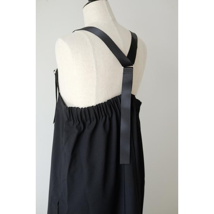 【SALE セール】NARU (ナル) | Reflaxウェザーストレッチ ジャンパースカート (black) | ワンピース シンプル お洒落_2