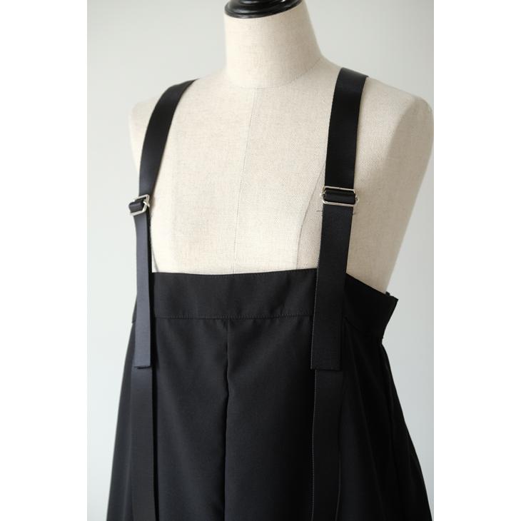【SALE セール】NARU (ナル) | Reflaxウェザーストレッチ ジャンパースカート (black) | ワンピース シンプル お洒落_3