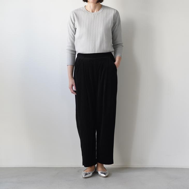 ファッション雑貨 naru SALE セール】NARU (ナル) | ヴィンテージベロア タックワイド