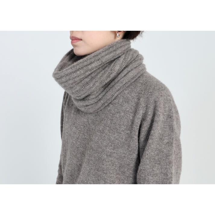 STRUMスヌード　チャコールグレー FACTORY (ファクトリー) | 24AW ヤク スヌード (gray) 秋冬 シンプル