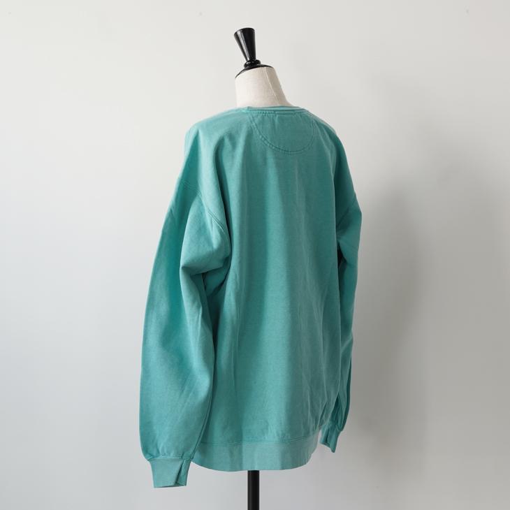 【SALE セール】ALL HOURS (オールアワーズ) | 9.5oz PIGMENT SWEAT (green) | トップス シンプル_5