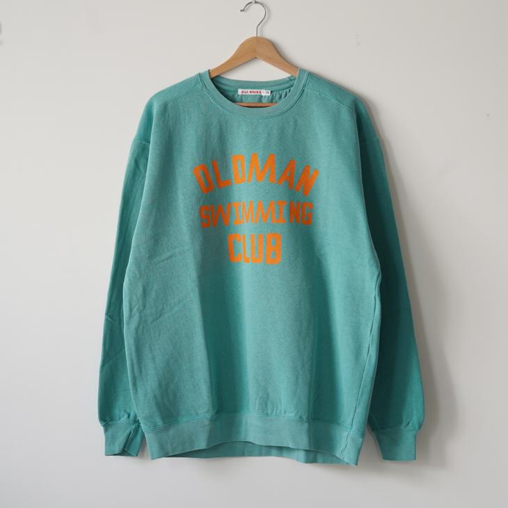 【SALE セール】ALL HOURS (オールアワーズ) | 9.5oz PIGMENT SWEAT (green) | トップス シンプル_6