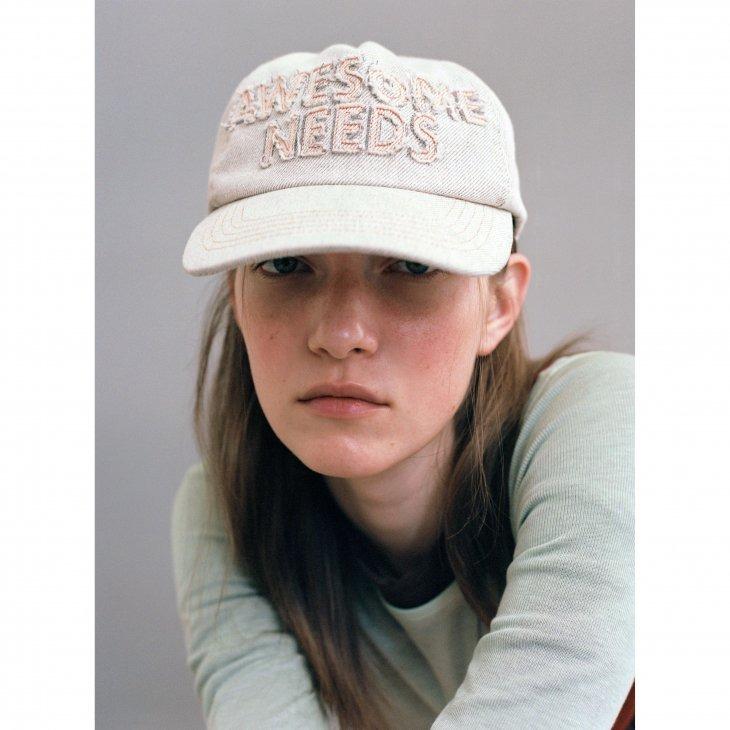 AWESOME NEEDS (オーサムニーズ) | SIGNATURE CAP DAMAGE (light gray
