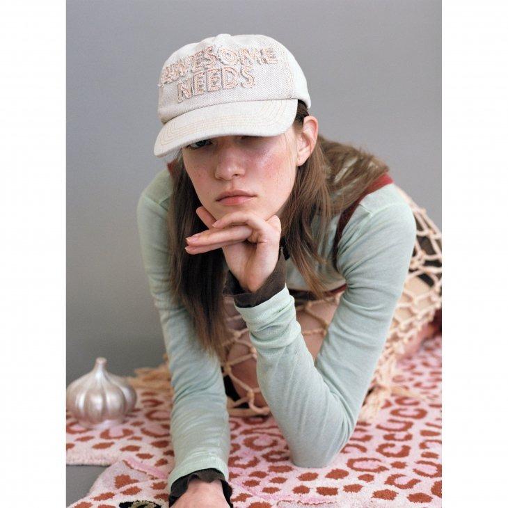 AWESOME NEEDS (オーサムニーズ) | SIGNATURE CAP DAMAGE (light gray
