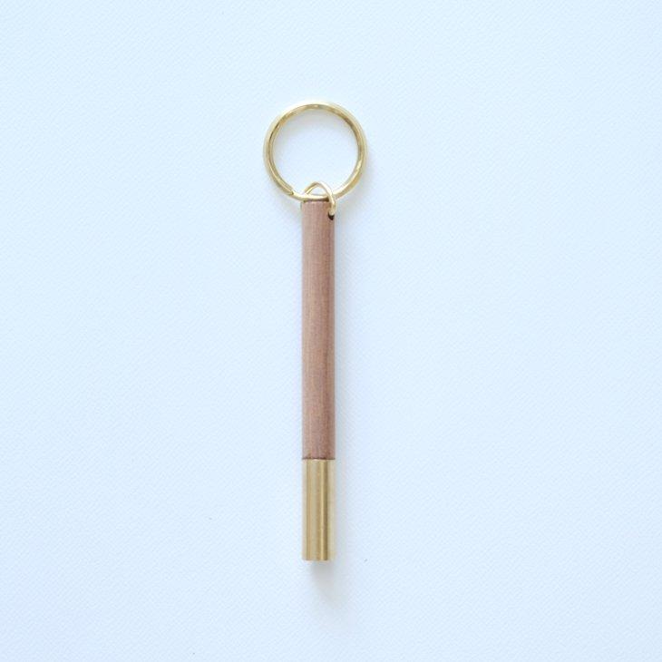 PICUS | BRASS-WOOD ROOM KEY HOLDER SOLID (granadillo) キーホルダー お洒落 シンプル ...