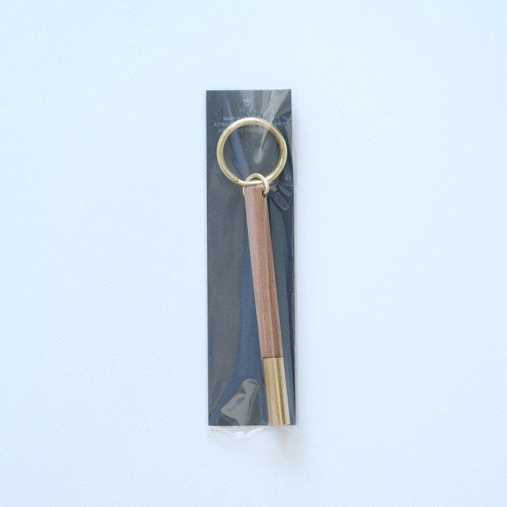 PICUS | BRASS-WOOD ROOM KEY HOLDER SOLID (granadillo) キーホルダー お洒落 シンプル ...