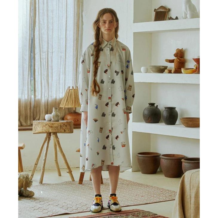 bedsidedrama (ベッドサイドドラマ) | Barn Antique Maxi Shirts