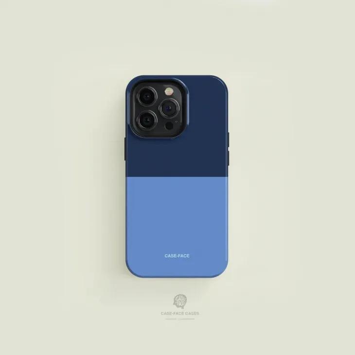 CASE-FACE | Bicoloured Navy & Blue MagSafe iPhoneケース (iPhone 16