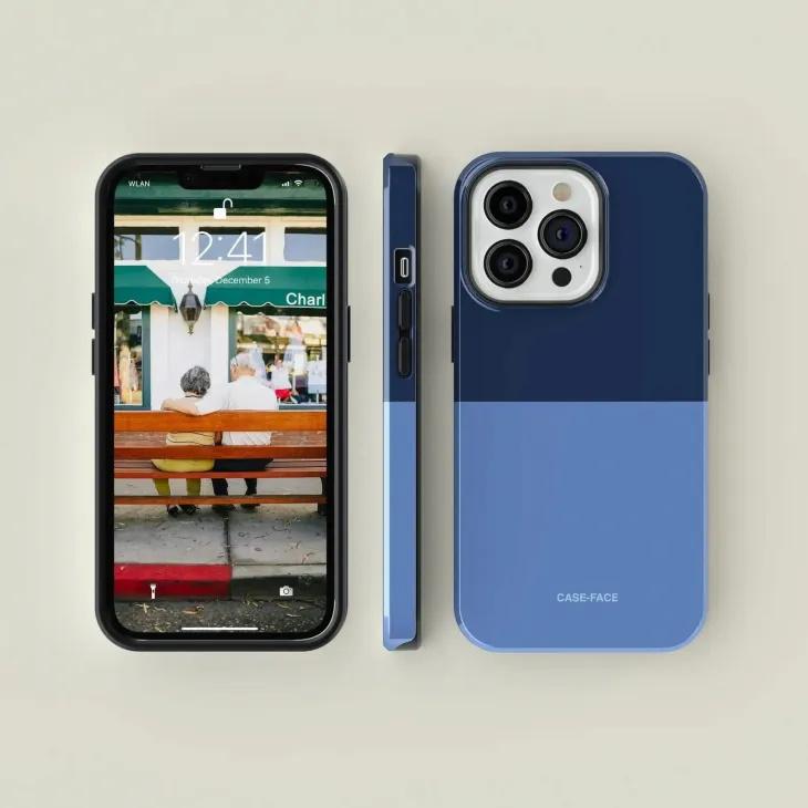 CASE-FACE | Bicoloured Navy & Blue MagSafe iPhoneケース (iPhone 16