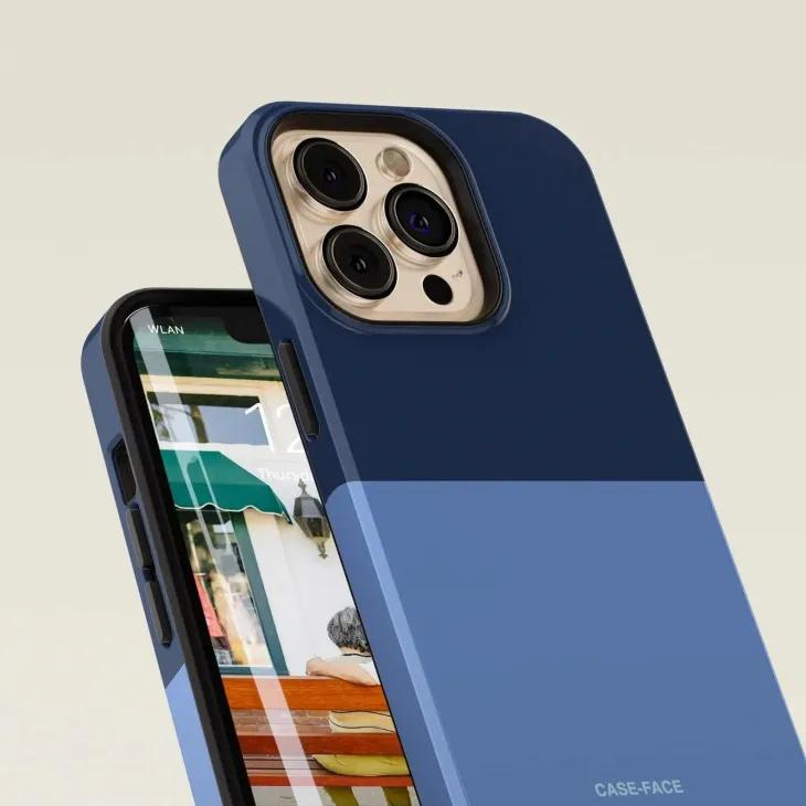 CASE-FACE | Bicoloured Navy & Blue MagSafe iPhoneケース (iPhone 16