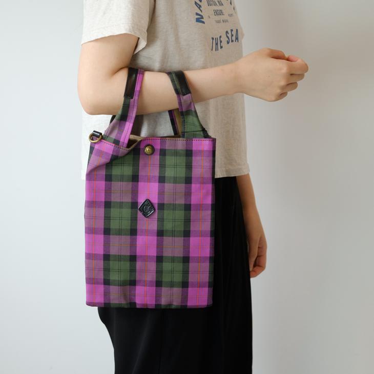 CLEDRAN トートバッグ CLEDRAN (クレドラン) | DESI TOTE S (pk check x black) トートバッグ
