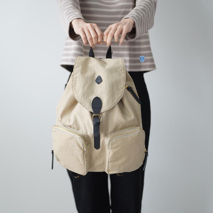 CLEDRAN (クレドラン) | LUMI RUCK SACK (sand x black) リュック 鞄