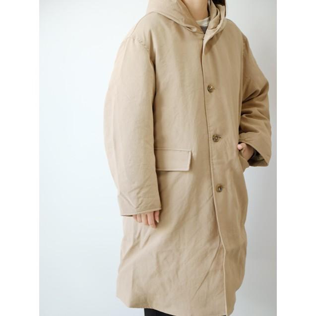 SALE セール】miffew (ミフュー) | HOODED LONG DOWN COAT (beige