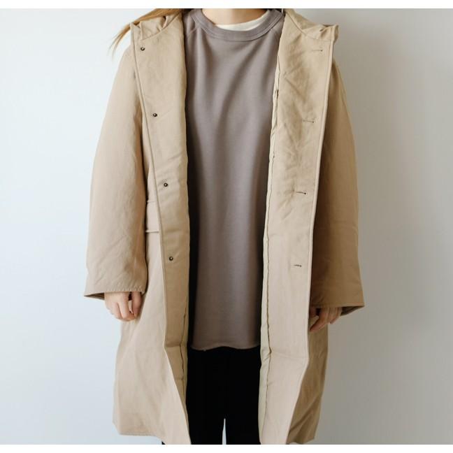SALE セール】miffew (ミフュー) | HOODED LONG DOWN COAT (beige