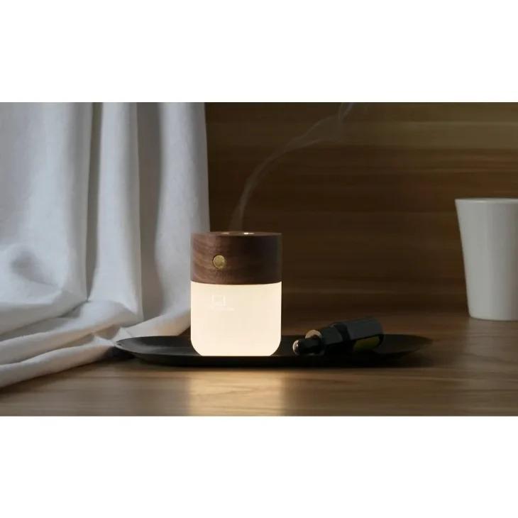 Gingko Design (ギンコーデザイン) | Smart Diffuser Lampnatural (walnut wood) | ディフューザー アロマグッズ アロマポット インテリアの画像
