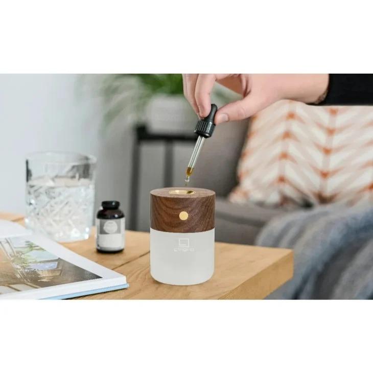 Gingko Design (ギンコーデザイン) | Smart Diffuser Lampnatural (walnut wood) | ディフューザー アロマグッズ アロマポット インテリアの画像
