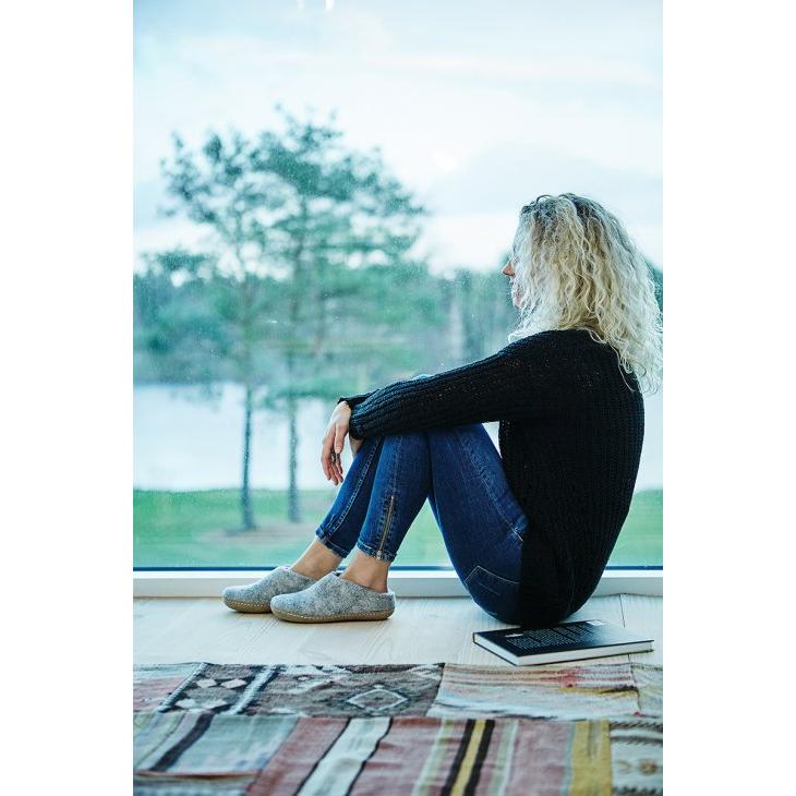 glerups (グレーラップ) | SLIP-ON (grey) 40サイズ ルームシューズ 