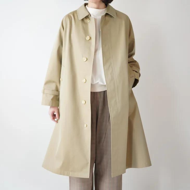GYMPHLEX | SYR BALMACAAN COAT (beige) size 12 ジムフレックス