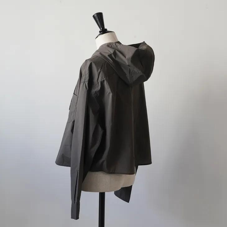 GYMPHLEX（ジムフレックス） | DNT HOODED SHIRT (charcoal) size 14 