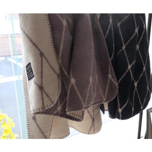 bastisRIKE | THE GRID - COTTON BABY BLANKET (navy blue) ベビー