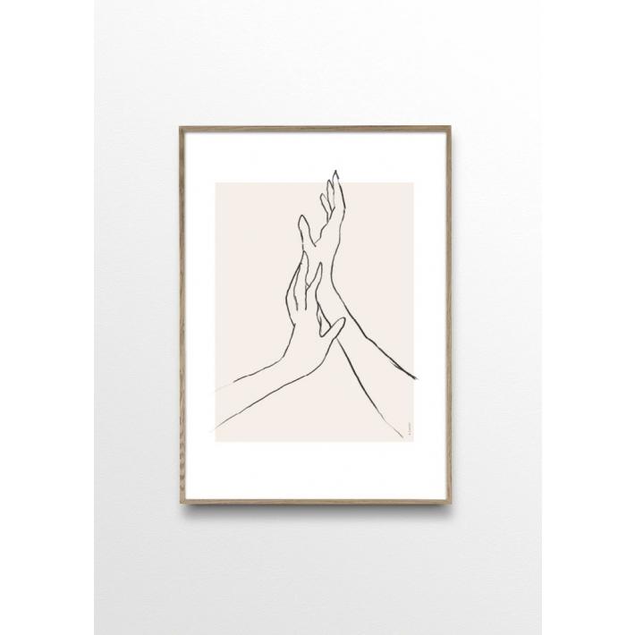 BY GARMI | Hands 01 | アートプリント/ポスター (50x70cm)【北欧 シンプル アート インテリア おしゃれ】