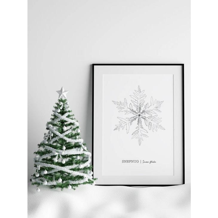 Project Nord Snowflakes Poster A3 アートプリント ポスター 北欧 デンマーク インテリア クリスマス Ha 北欧雑貨と音楽 Hafen ハーフェン 通販 Yahoo ショッピング