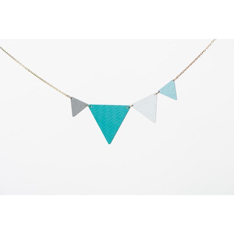 nicenicenice | PENNANT NECKLACE (emerald-blue) | ネックレス｜hafen｜03