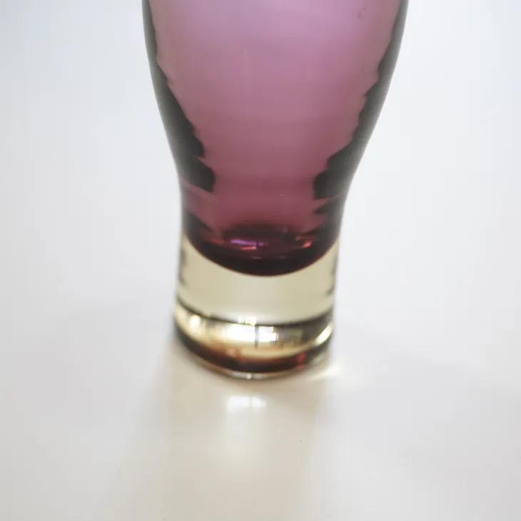 Riihimaen Lasi (by Aimo Okkolin) | Nimipaiva vase (smoky purple