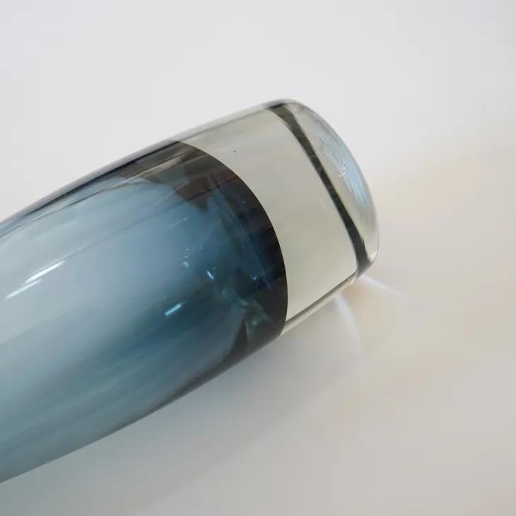 Riihimaen Lasi (by Tamara Aladin) | Blue glass vase 1960's 北欧