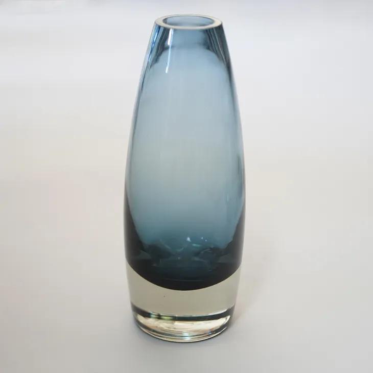 Riihimaen Lasi (by Tamara Aladin) | Blue glass vase 1960's 北欧