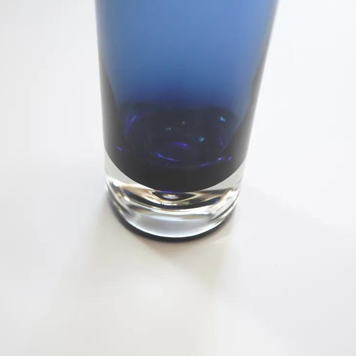 Nuutajarvi (by Kaj Franck) | KF 287 glass vase (smoke blue) H27
