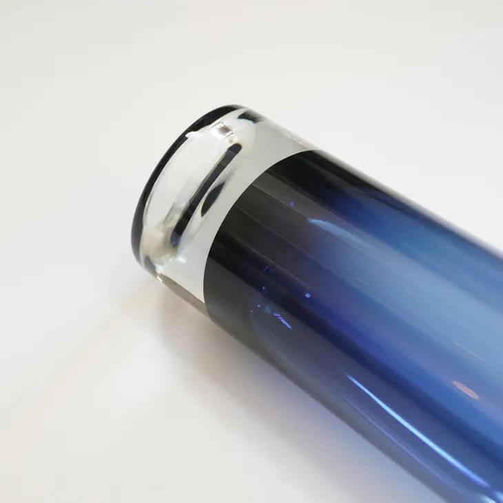Nuutajarvi (by Kaj Franck) | KF 287 glass vase (smoke blue) H27