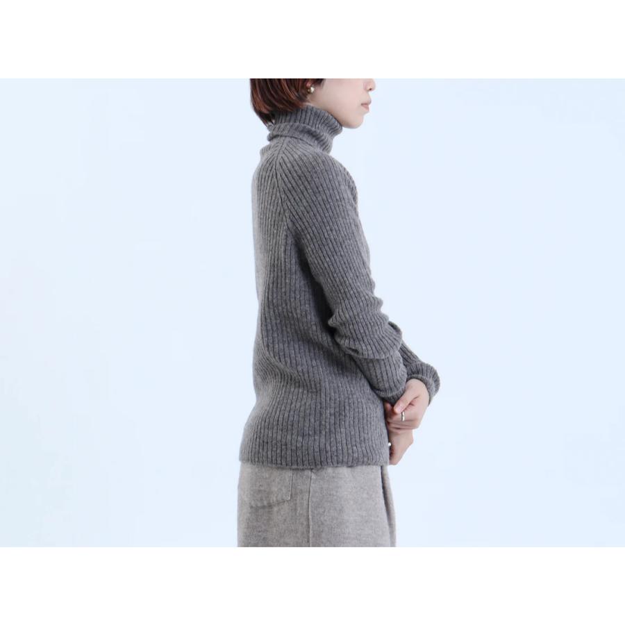 FACTORY (ファクトリー) | 24AW ヤク リブタートルセーター (gray