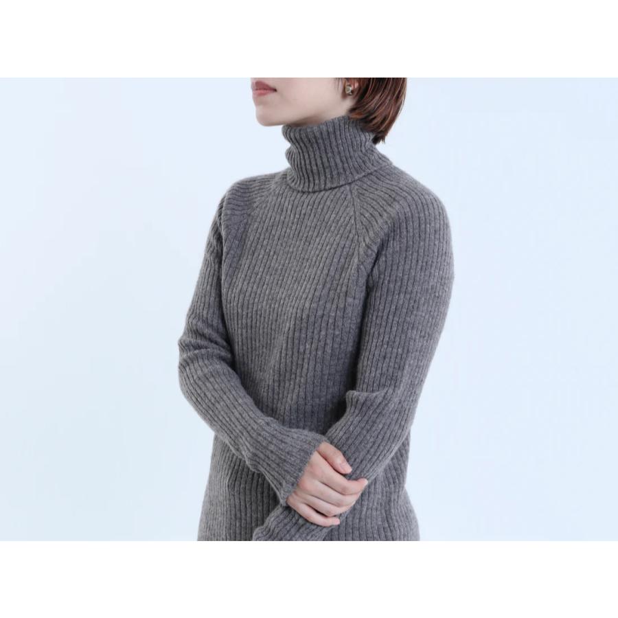 FACTORY (ファクトリー) | 24AW ヤク リブタートルセーター (gray
