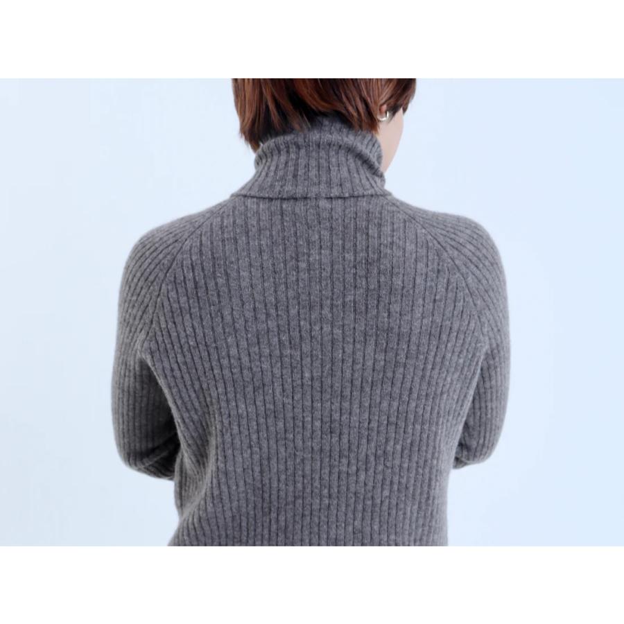 FACTORY (ファクトリー) | 24AW ヤク リブタートルセーター (gray