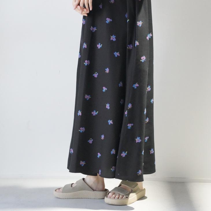 LE GLAZIK（ルグラジック） | PTO SLEEVELESS DRESS (black x flower 